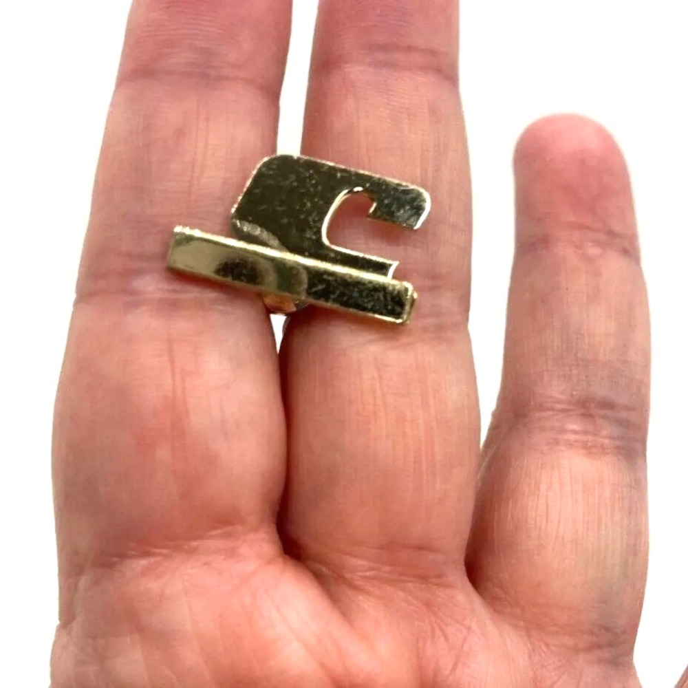 Vintage Initial C Cufflinks Pair Mens Shirt Cuff Links Retro‎ Gift